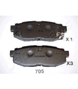 JAPAN PARTS - PP705AF - Колодки торм. диск. TRIBECA (B9) 3....